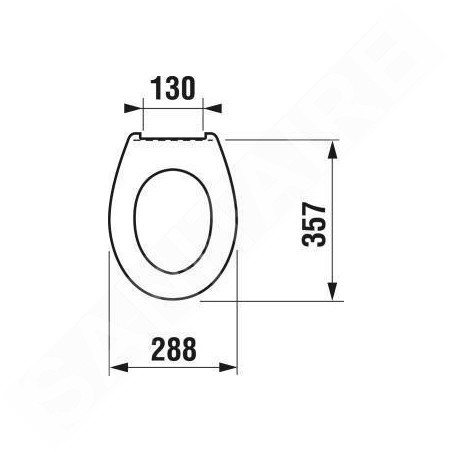 Jika Baby - Siège WC sans couvercle, duroplast, blanc H8970373000001