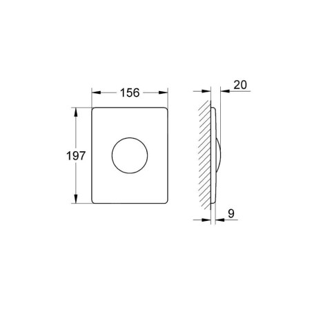 Grohe Skate - Bouton de commande en acier inoxydable 38445SD0