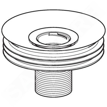 Geberit Accessoires - Adaptateur de siphon pour urinoirs sans eau, diamètre : 125 mm 116.062.00.1