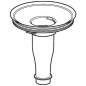 Geberit Accessoires - Adaptateur pour siphon hybride pour urinoirs Preda et Selva 116.058.00.1