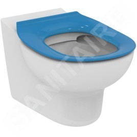 Ideal Standard Contour 21 - Abattant de toilette enfant 7-11 ans S3128 et S3126 sans abattant, bleu S454536