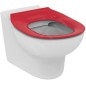 Ideal Standard Contour 21 - Abattant de toilette enfant 7-11 ans S3128 et S3126 sans abattant, rouge S4545GQ