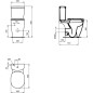 Ideal Standard Connect Freedom - Toilettes combinées Plus 6, blanc E607001