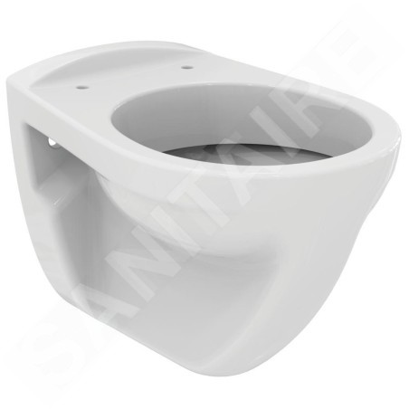 Ideal Standard Eurovit - Toilettes suspendues, chasse d'eau plate, blanc V340301