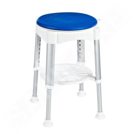 Sapho Accessoire Ridder - Chaise pivotante à hauteur réglable, blanc/bleu A0050401