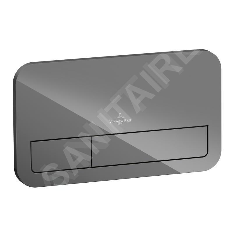 Villeroy & Boch ViConnect - Plaque de déclenchement M200, verre Glossy Grey 922400RA Villeroy & Boch ViConnect - Plaque de déclenchement M200, verre Glossy Grey 922400RA