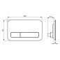 Villeroy & Boch ViConnect - Plaque de déclenchement M200, verre Glossy Grey 922400RA Villeroy & Boch ViConnect - Plaque de déclenchement M200, verre Glossy Grey 922400RA