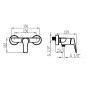 Novaservis Metalia 54 - Mitigeur de douche, chrome 54061/1,0