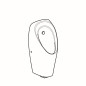 Geberit Urinoirs - Urinoir Tamina, pour commande intégrée, alimentation secteur, blanc 116.142.00.1 Geberit Urinoirs - Urinoir Tamina, pour commande intégrée, alimentation secteur, blanc 116.142.00.1