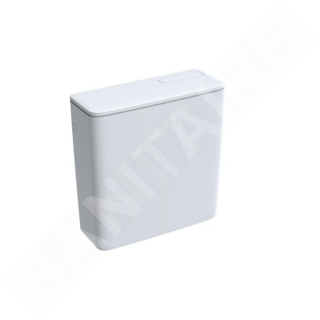 Geberit Accessoires - Réservoir de chasse, alimentation en eau latérale / arrière, blanc alpin 128.000.11.5