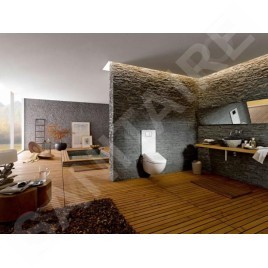 Geberit AquaClean - Plaque de recouvrement avec commande intégrée pour sièges de bidet, blanc alpin 115.322.11.1