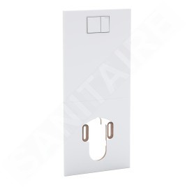 Geberit AquaClean - Plaque de recouvrement avec commande intégrée pour sièges de bidet, blanc alpin 115.329.11.1