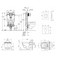 Grohe Uniset - Set de bâti-support, toilette japonaise et abattant Tece, plaque de déclenchement Skate Cosmo, Rimless, Grohe Uniset - Set de bâti-support, toilette japonaise et abattant Tece, plaque de déclenchement Skate Cosmo, Rimless,