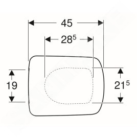 Geberit Selnova Square - Abattant WC, duroplast, blanc 500.338.01.1