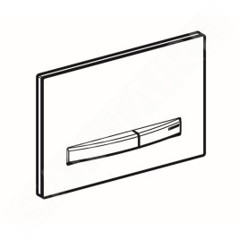 Geberit Sigma50 - Plaque de déclenchement 2 touches, ardoise Mustang/or rouge 115.670.JM.2