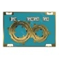 Geberit Sigma21 - Plaque de déclenchement 2 touches, laiton / sans plaque de finition 115.652.00.1