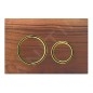 Geberit Sigma21 - Plaque de déclenchement 2 touches, noyer américain / laiton 115.652.JX.1