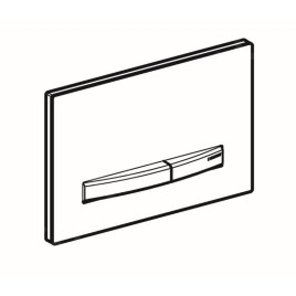 Geberit Sigma50 - Plaque de déclenchement 2 touches, noyer américain / laiton 115.672.JX.2