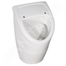 Villeroy & Boch O.novo - Urinoir à action siphonique Compact pour installation avec abattant, sortie arrière, CeramicPlus,