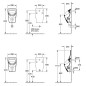 Villeroy & Boch O.novo - Urinoir à action siphonique Compact, alimentation arrière, Ceramic Plus, blanc alpin 755700R1 Villeroy & Boch O.novo - Urinoir à action siphonique Compact, alimentation arrière, Ceramic Plus, blanc alpin 755700R1