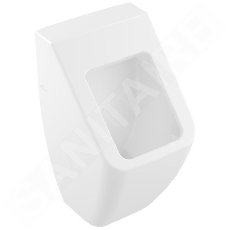 Villeroy & Boch Venticello - Urinoir à action siphonique, alimentation dissimulée, DirectFlush, CeramicPlus, Stone White