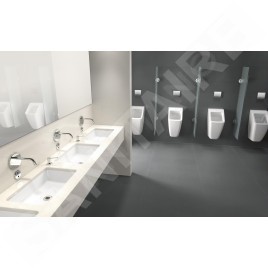 Villeroy & Boch Architectura - Urinoir à action siphonique, alimentation arrière, CeramicPlus, blanc alpin 558700R1