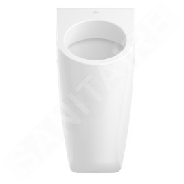 Villeroy & Boch Architectura - Urinoir à action siphonique, alimentation arrière, avec cible, CeramicPlus, blanc alpin 558605R1