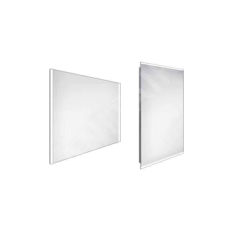 Nimco Miroirs - Miroir avec éclairage LED, 800x700 mm, aluminium ZP 11003 Nimco Miroirs - Miroir avec éclairage LED, 800x700 mm, aluminium ZP 11003