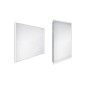 Nimco Miroirs - Miroir avec éclairage LED, 800x700 mm, aluminium ZP 11003 Nimco Miroirs - Miroir avec éclairage LED, 800x700 mm, aluminium ZP 11003