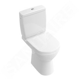Villeroy & Boch O.novo - cuvette de WC Compact, sortie arrière, DirectFlush, blanc alpin 5689R001