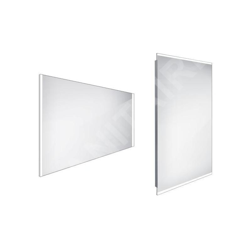 Nimco Miroirs - Miroir avec éclairage LED, 1000x700 mm, aluminium ZP 11004 Nimco Miroirs - Miroir avec éclairage LED, 1000x700 mm, aluminium ZP 11004