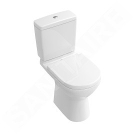 Villeroy & Boch O.novo - cuvette de WC, sortie arrière, DirectFlush, CeramicPlus, blanc alpin 5661R0R1