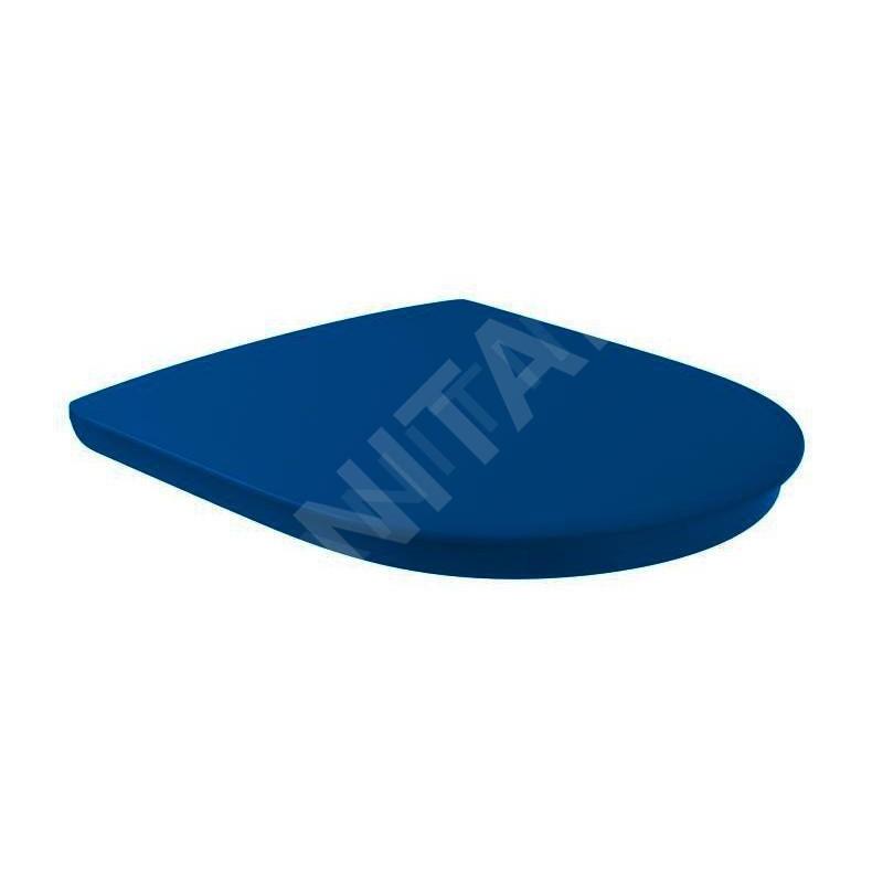 Villeroy & Boch ViCare - abattant de WC Compact, AntiBac, bleu 9M7261P1