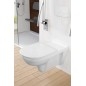 Villeroy & Boch ViCare - WC suspendu pour personne à mobilité réduite, sortie arrière, DirectFlush, blanc alpin 4601R001 Villeroy & Boch ViCare - WC suspendu pour personne à mobilité réduite, sortie arrière, DirectFlush, blanc alpin 4601R001