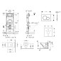 Geberit Duofix - Ensemble bâti-support, cuvette de toilette et siège D-Code, Rimless, SoftClose, plaque Sigma01, chrome
