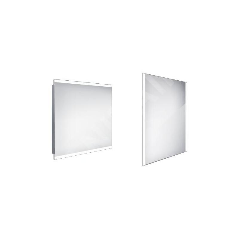 Nimco Miroirs - Miroir avec éclairage LED, 800x700 mm, aluminium ZP 12003 Nimco Miroirs - Miroir avec éclairage LED, 800x700 mm, aluminium ZP 12003