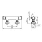 Novaservis Metalia 54 - Mitigeur thermostatique de douche, chrome 54960/1,0
