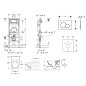 Geberit Duofix - Ensemble bâti-support, cuvette de toilette et siège Subway 2.0, DirectFlush, SoftClose, CeramicPlus et plaque