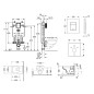 Grohe Uniset - Ensemble bâti-support, cuvette de toilette et siège D-Code, Rimless, SoftClose, plaque Skate Cosmo, chrome Grohe Uniset - Ensemble bâti-support, cuvette de toilette et siège D-Code, Rimless, SoftClose, plaque Skate Cosmo, chrome