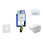 Geberit Kombifix - Ensemble bâti-support, cuvette de toilette et siège D-Code, Rimless, SoftClose, plaque Sigma50, blanc alpin Geberit Kombifix - Ensemble bâti-support, cuvette de toilette et siège D-Code, Rimless, SoftClose, plaque Sigma50, blanc alpin