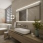 Nimco Miroirs - Miroir avec éclairage LED, 1200x700 mm, aluminium ZP 12006 Nimco Miroirs - Miroir avec éclairage LED, 1200x700 mm, aluminium ZP 12006