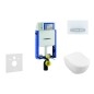 Geberit Kombifix - Ensemble bâti-support, cuvette de toilette et siège Subway 2.0, DirectFlush, SoftClose, CeramicPlus et Geberit Kombifix - Ensemble bâti-support, cuvette de toilette et siège Subway 2.0, DirectFlush, SoftClose, CeramicPlus et