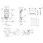 Geberit Kombifix - Ensemble bâti-support, cuvette de toilette et siège Subway 2.0, DirectFlush, SoftClose, CeramicPlus et Geberit Kombifix - Ensemble bâti-support, cuvette de toilette et siège Subway 2.0, DirectFlush, SoftClose, CeramicPlus et