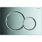 Geberit Kombifix - Ensemble bâti-support, cuvette de toilette et siège D-Code, Rimless, SoftClose, plaque Sigma01, chrome