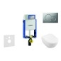 Geberit Kombifix - Ensemble bâti-support, cuvette de toilette et siège Subway 2.0, DirectFlush, SoftClose, CeramicPlus et