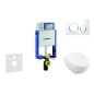 Geberit Kombifix - Ensemble bâti-support, cuvette de toilette et siège Subway 2.0, DirectFlush, SoftClose, CeramicPlus et