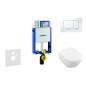 Geberit Kombifix - Ensemble bâti-support, cuvette de toilette et siège Subway 2.0, DirectFlush, SoftClose, CeramicPlus et Geberit Kombifix - Ensemble bâti-support, cuvette de toilette et siège Subway 2.0, DirectFlush, SoftClose, CeramicPlus et