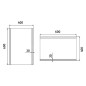 Nimco Miroirs - Miroir de salle de bains LED 400 x 600 mm, carré, aluminium ZP 11000 Nimco Miroirs - Miroir de salle de bains LED 400 x 600 mm, carré, aluminium ZP 11000