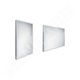 Nimco Miroirs - Miroir avec éclairage LED, 400x600 mm, aluminium ZP 13000