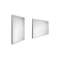 Nimco Miroirs - Miroir avec éclairage LED, 400x600 mm, aluminium ZP 13000 Nimco Miroirs - Miroir avec éclairage LED, 400x600 mm, aluminium ZP 13000